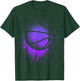 Basketball Team men Silhouette Purple Bball Birthday Baller T-Shirt - T-Shirt | Forest