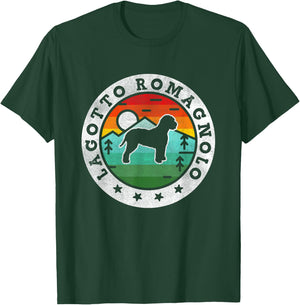 Vintage Lagotto Romagnolo Retro Dog Mom Dad Women Kids T-Shirt - T-Shirt | Forest