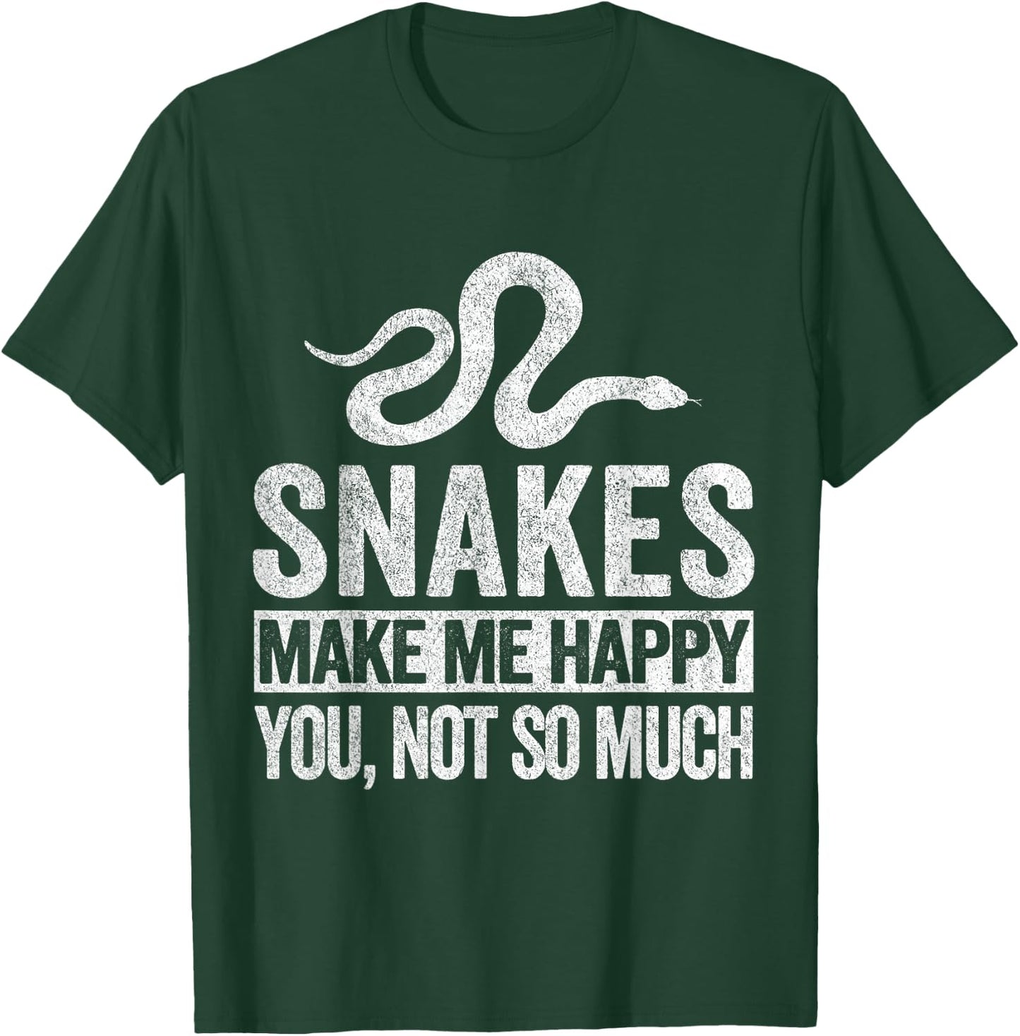 Snake Lover Funny Snake Quote Retro T-Shirt - T-Shirt | Forest