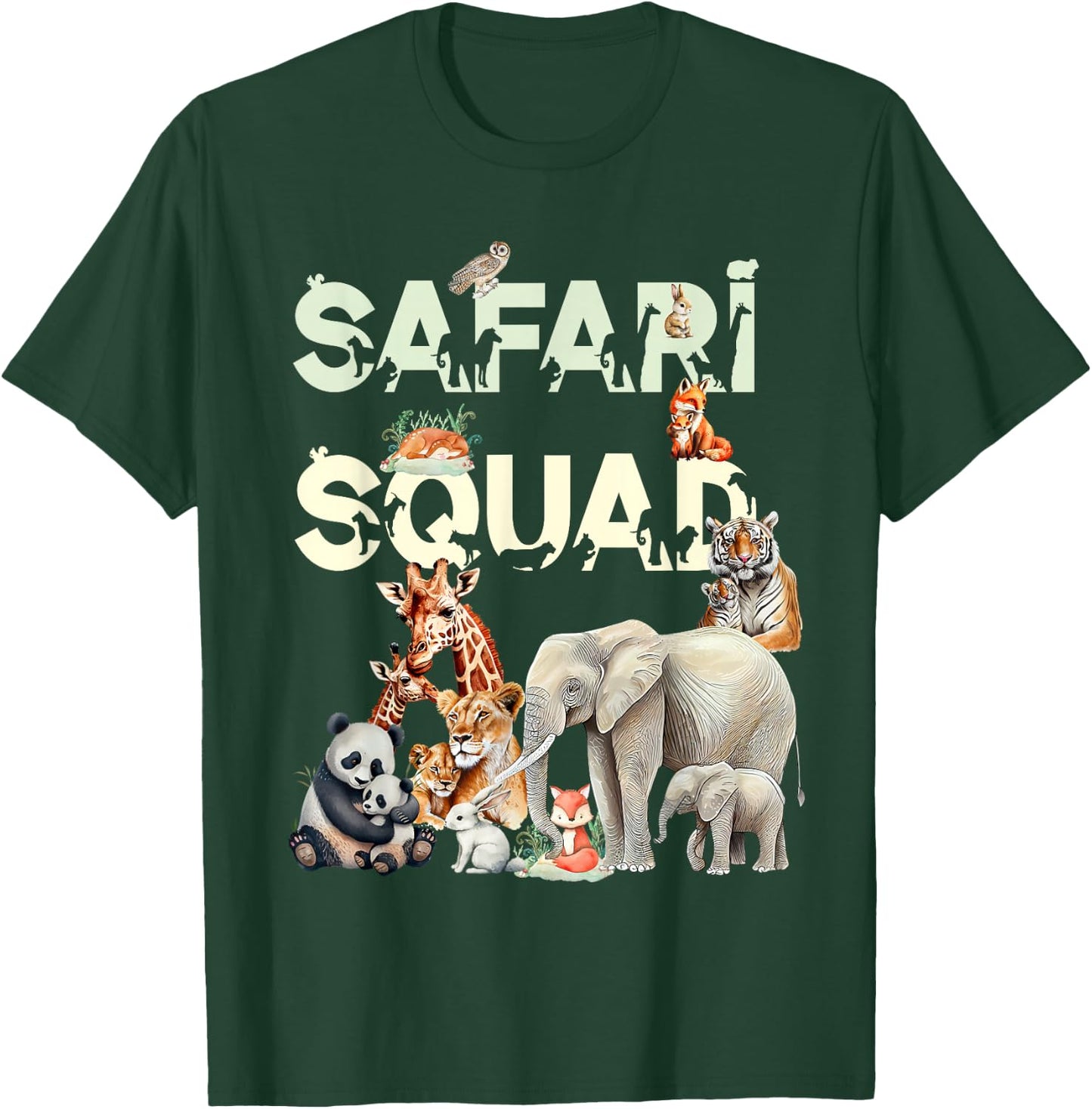 Safari Squad Animals Funny Zoo Animal Lovers Funny Safari T-Shirt - T-Shirt | Forest
