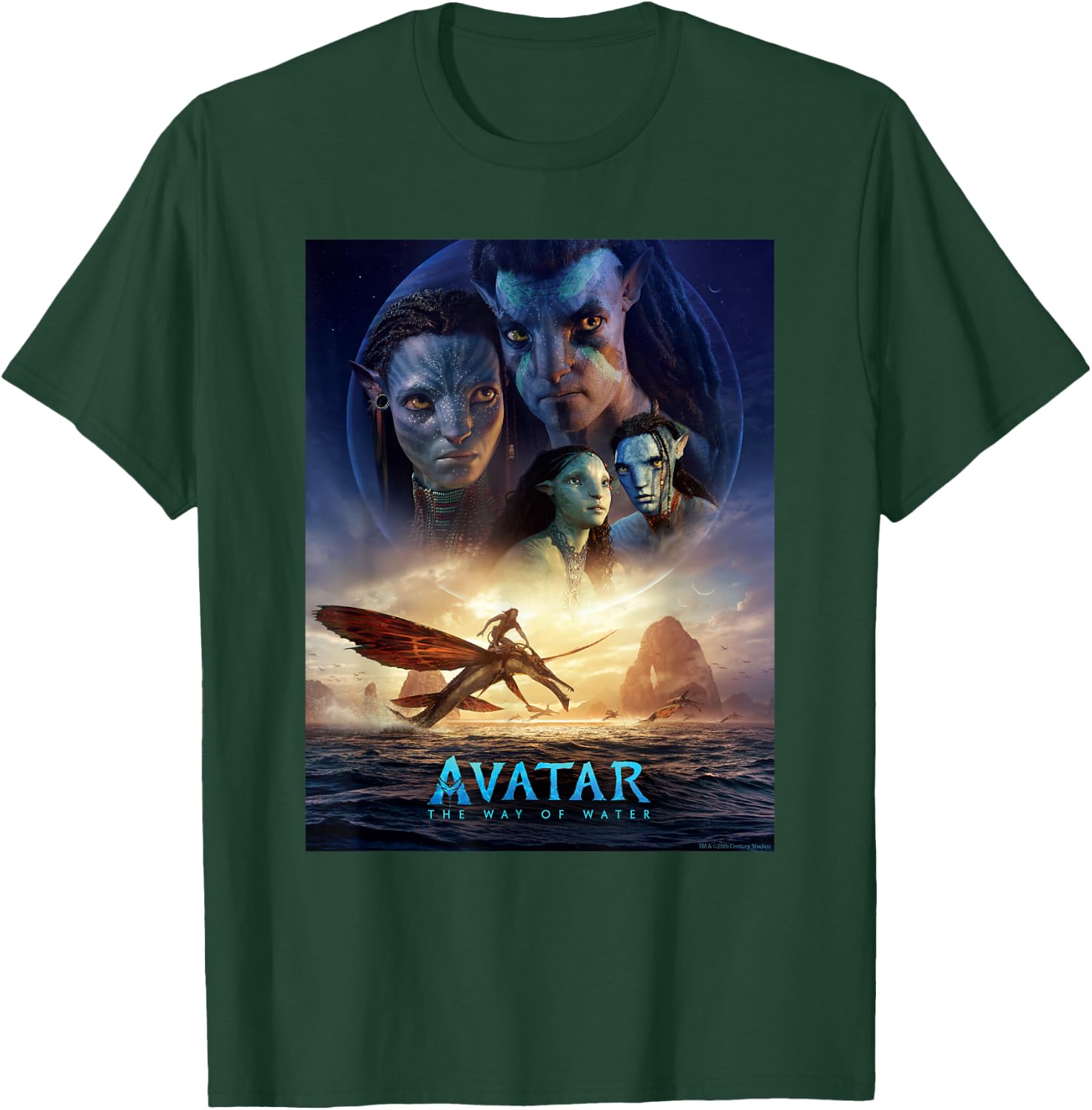Avatar: The Way of Water Theatrical Movie Poster Small T-Shirt - T-Shirt | Forest