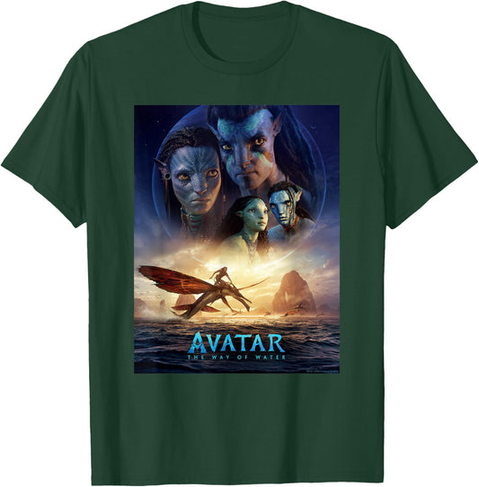Avatar: The Way of Water Theatrical Movie Poster Small T-Shirt - T-Shirt | Forest