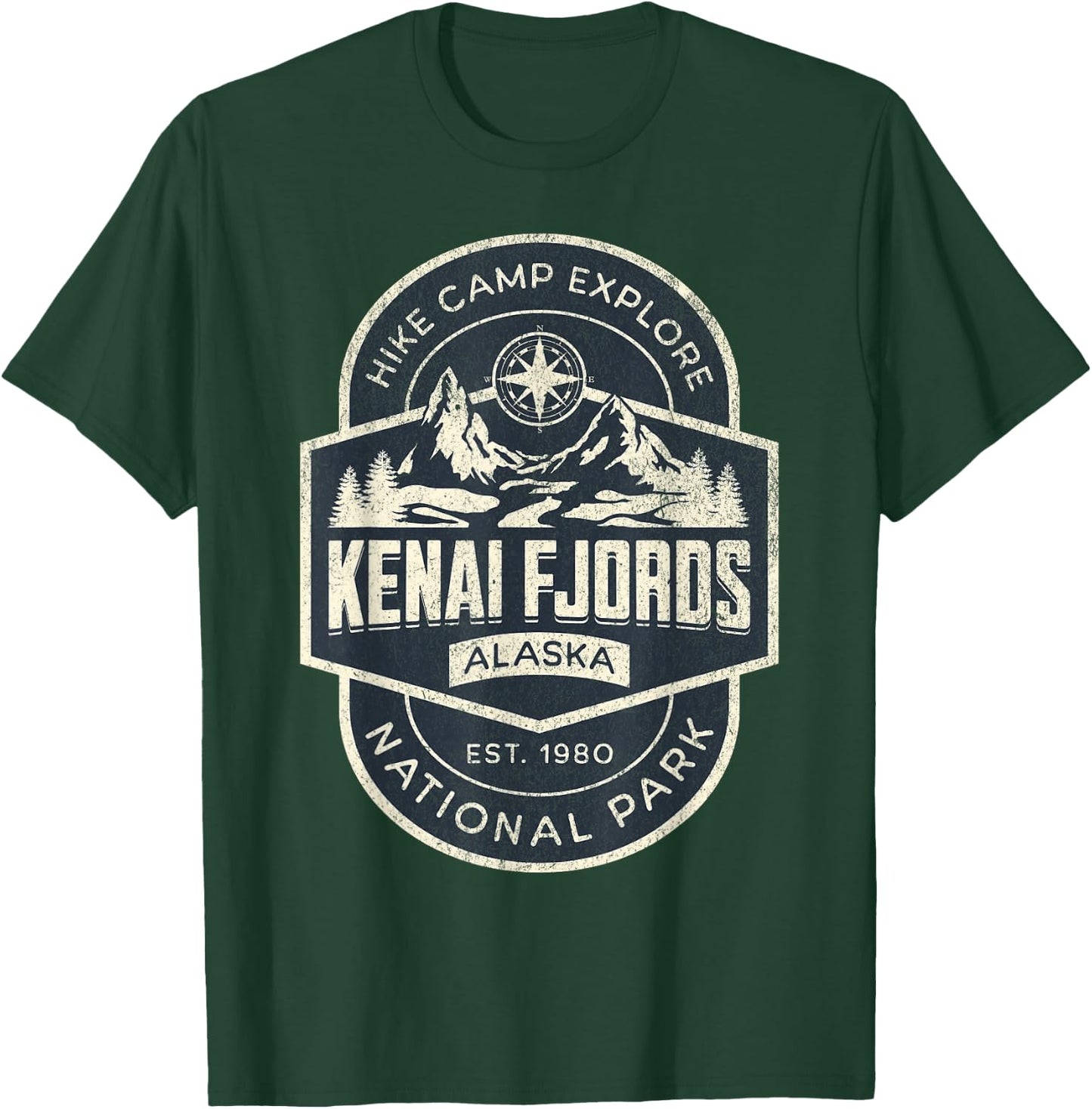Kenai Fjords National Park T-Shirt - T-Shirt | Forest