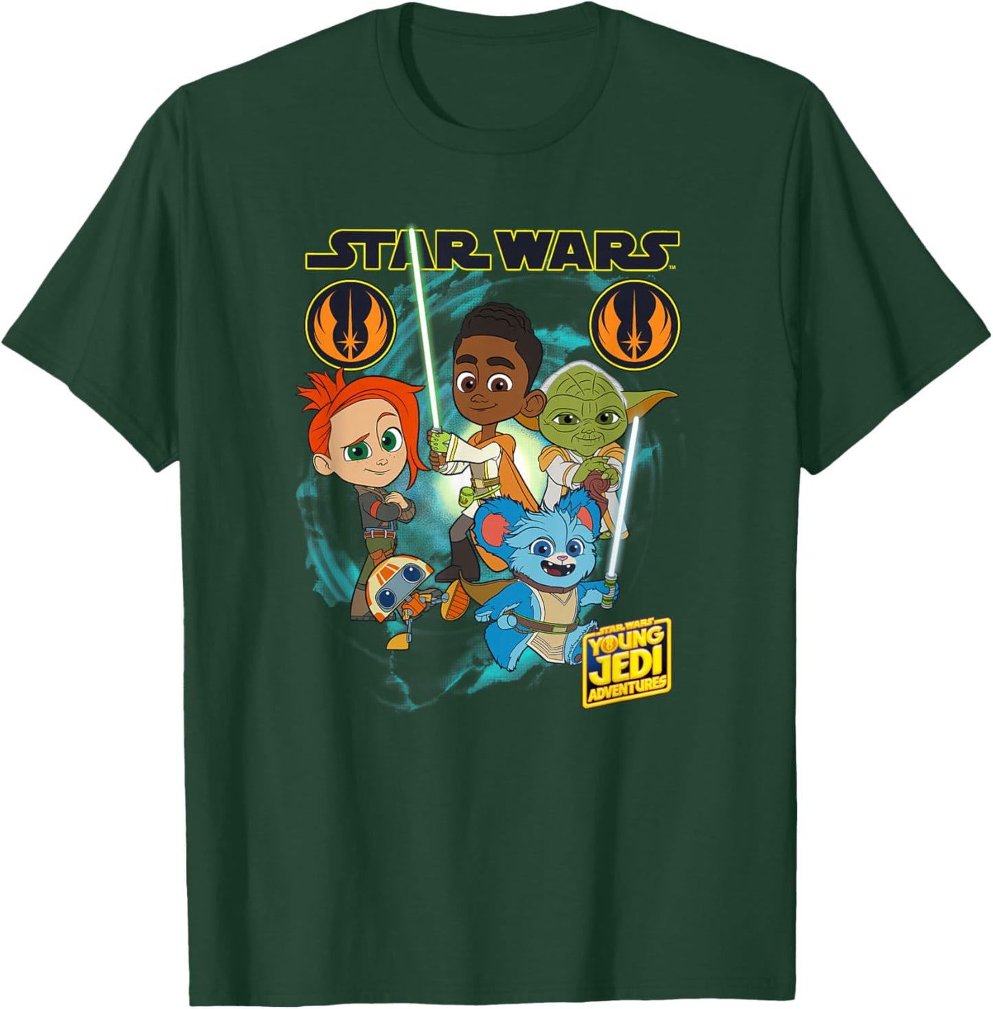 Star Wars: Young Jedi Adventures Hero Group Shot T-Shirt - T-Shirt | Forest