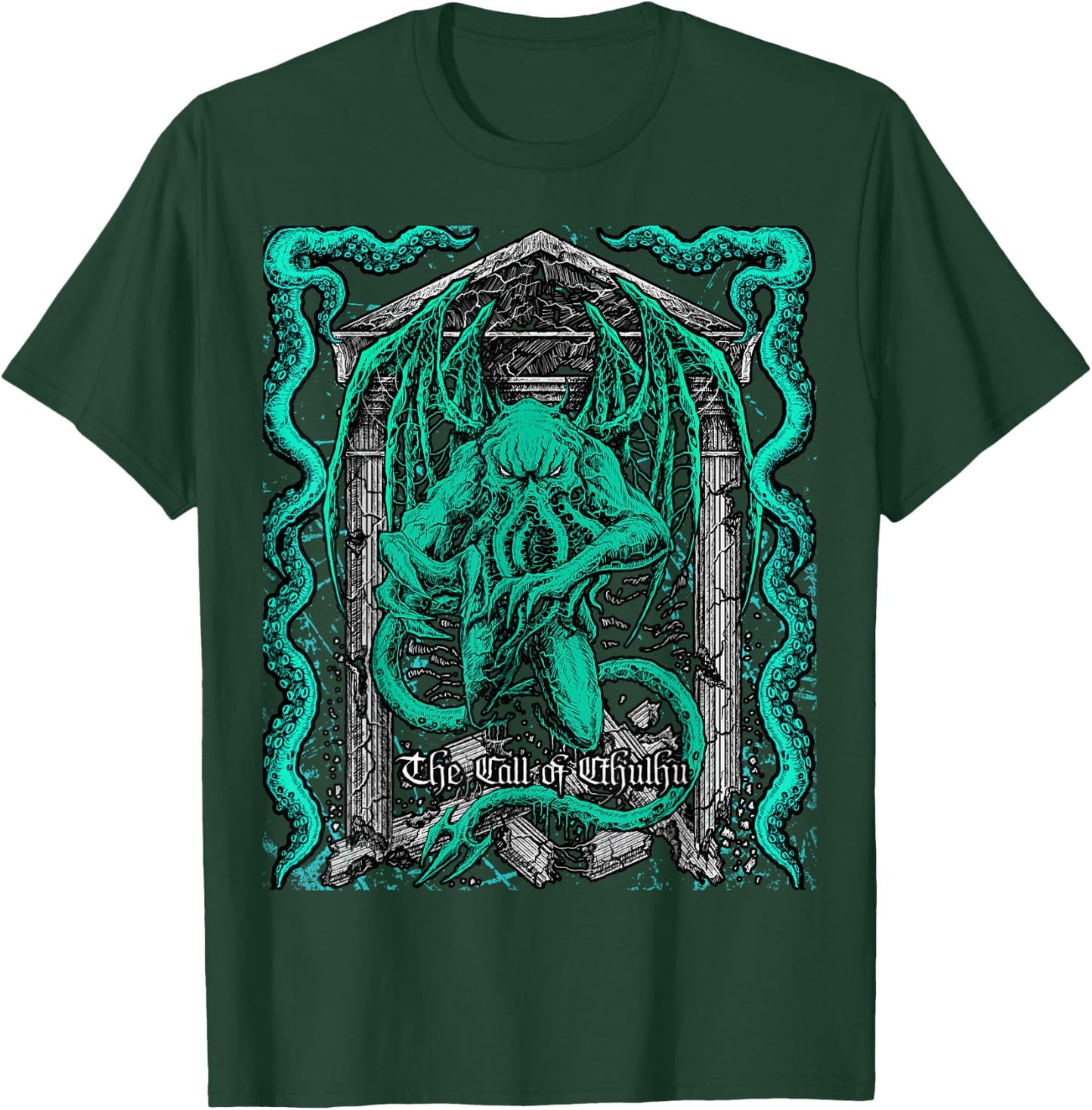 Cthulhu Tentacle Sea Monster Mythological Creature Cryptid T-Shirt - T-Shirt | Forest