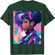 Black Anime Girl Kawaii Waifu Aesthetic Japanese T-Shirt - T-Shirt | Forest