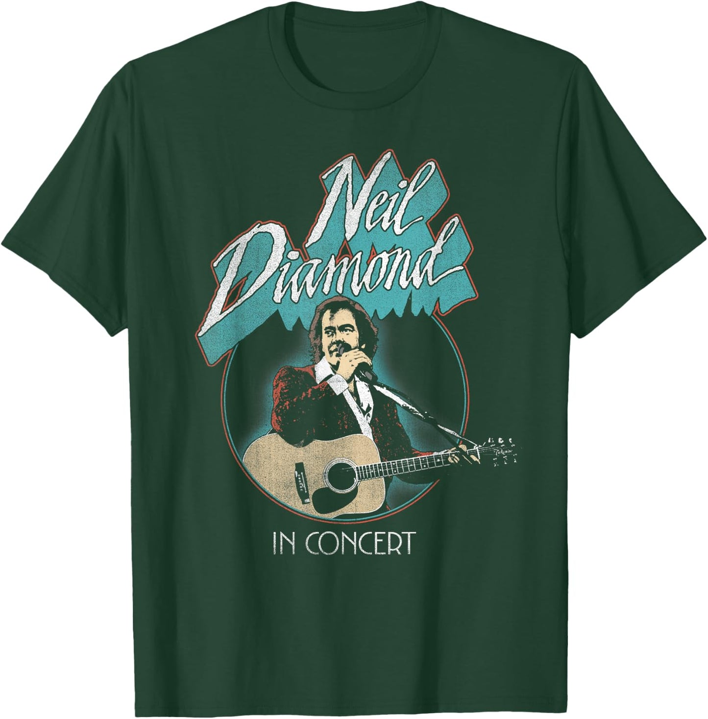 Official Neil Diamond In Concert T-Shirt - T-Shirt | Forest