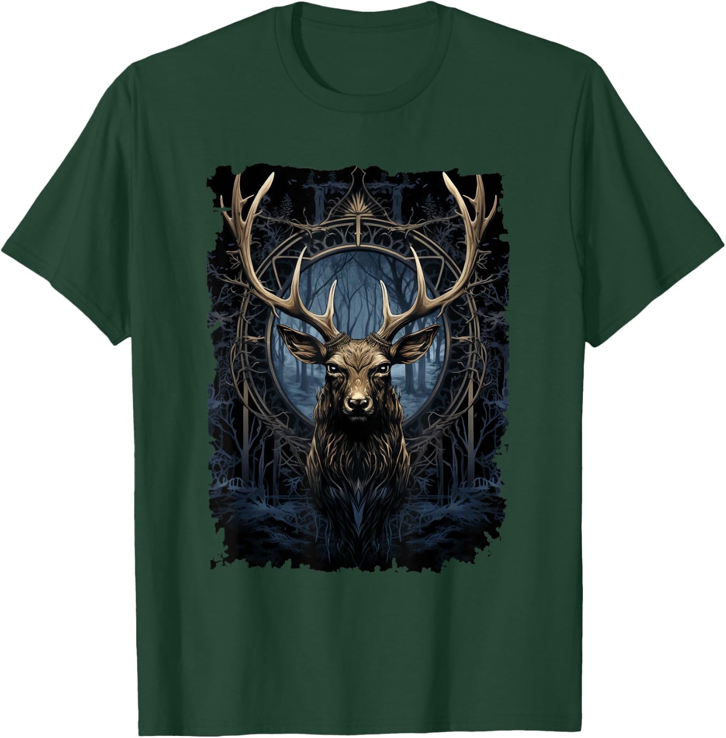 Magical Deer - Nature-Inspired Graphic T-Shirt - T-Shirt | Forest