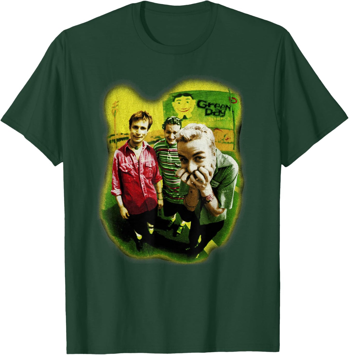 Green Day Neon Photo T-Shirt - T-Shirt | Forest