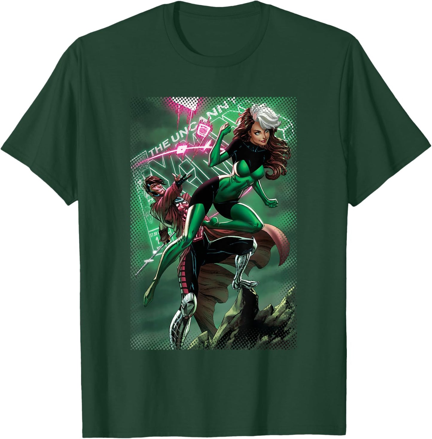 Marvel X-Men The Uncanny X-Men Rogue & Gambit Cover T-Shirt - T-Shirt | Forest