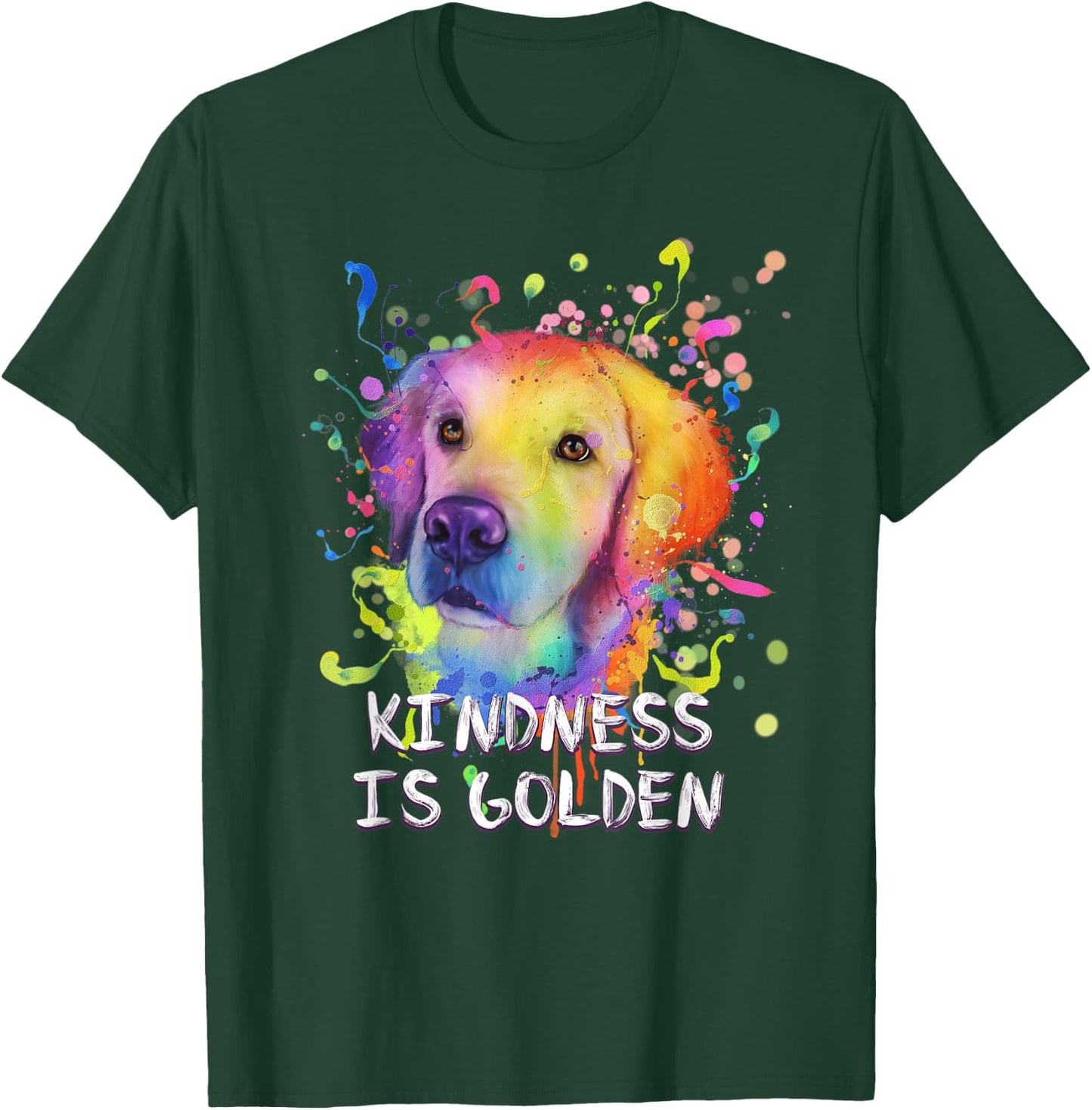 Kindness Is Golden Rescue Dog Golden Retriever Adopt Women T-Shirt - T-Shirt | Forest