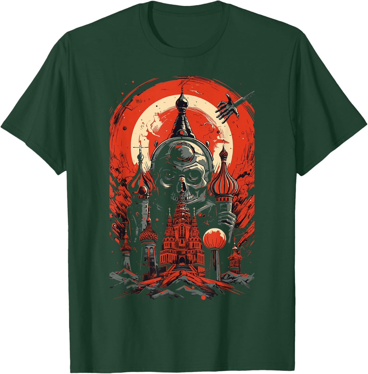 Scary Kremlin SOVI8 Vintage Propaganda. T-Shirt - T-Shirt | Forest