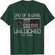 Leveled Up To Dad of 3 3rd Third Time Dad Father Of 3 Kids T-Shirt - T-Shirt | Forest