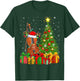 Musical Violin Xmas Tree Lighting Santa Violin Christmas T-Shirt - T-Shirt | Forest