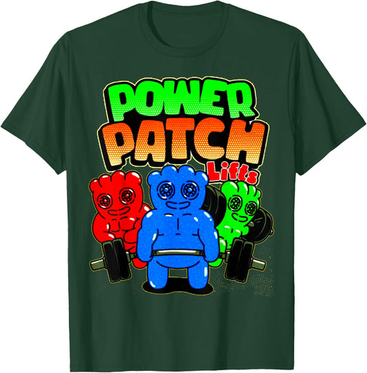 Funny Power Patch Lifts Weightlifting Bodybuilding Workout T-Shirt - T-Shirt | Forest