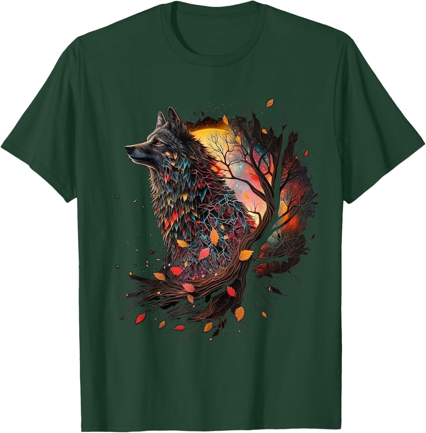 Wolf animal lovers, animal wolf T-Shirt - T-Shirt | Forest