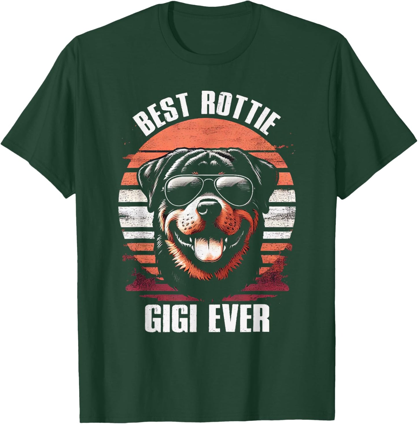 Best Rottie Gigi Ever Rottweiler Dog Grandma Vintage T-Shirt - T-Shirt | Forest