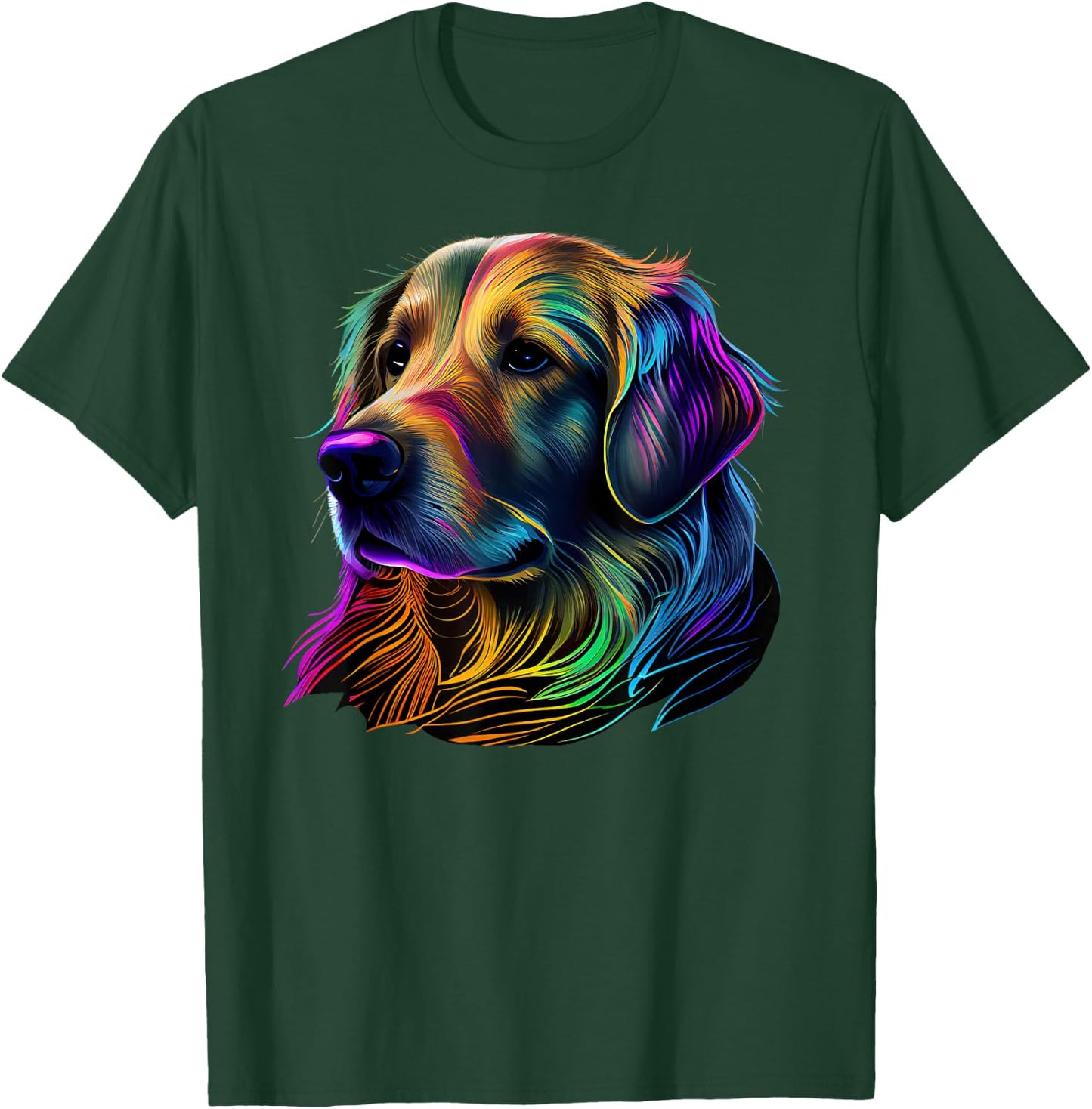 Golden Retriever Pop Art Golden Retriever Lovers T-Shirt - T-Shirt | Forest