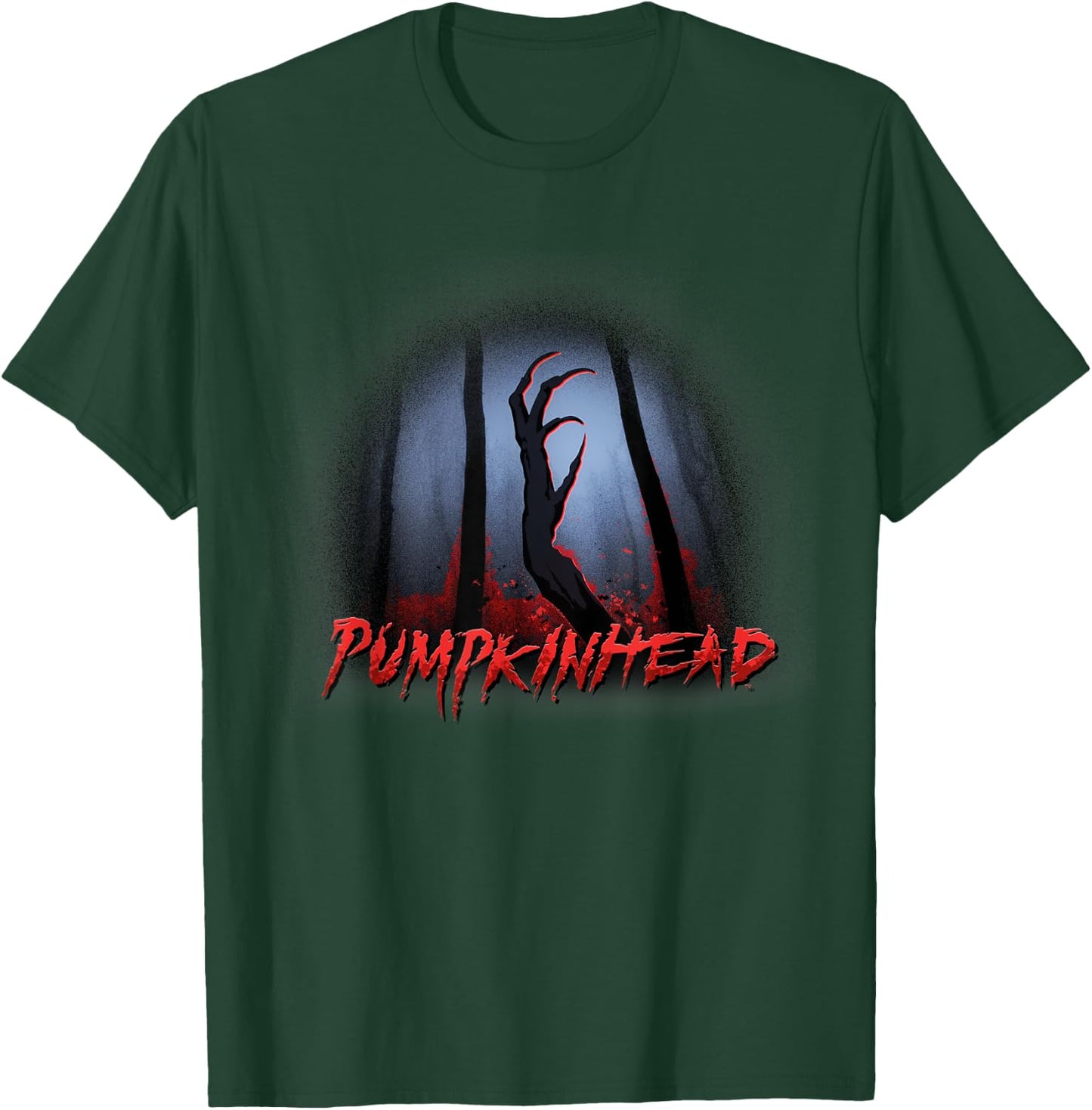 Pumpkinhead Logo with Hand Silohuette T-Shirt - T-Shirt | Forest
