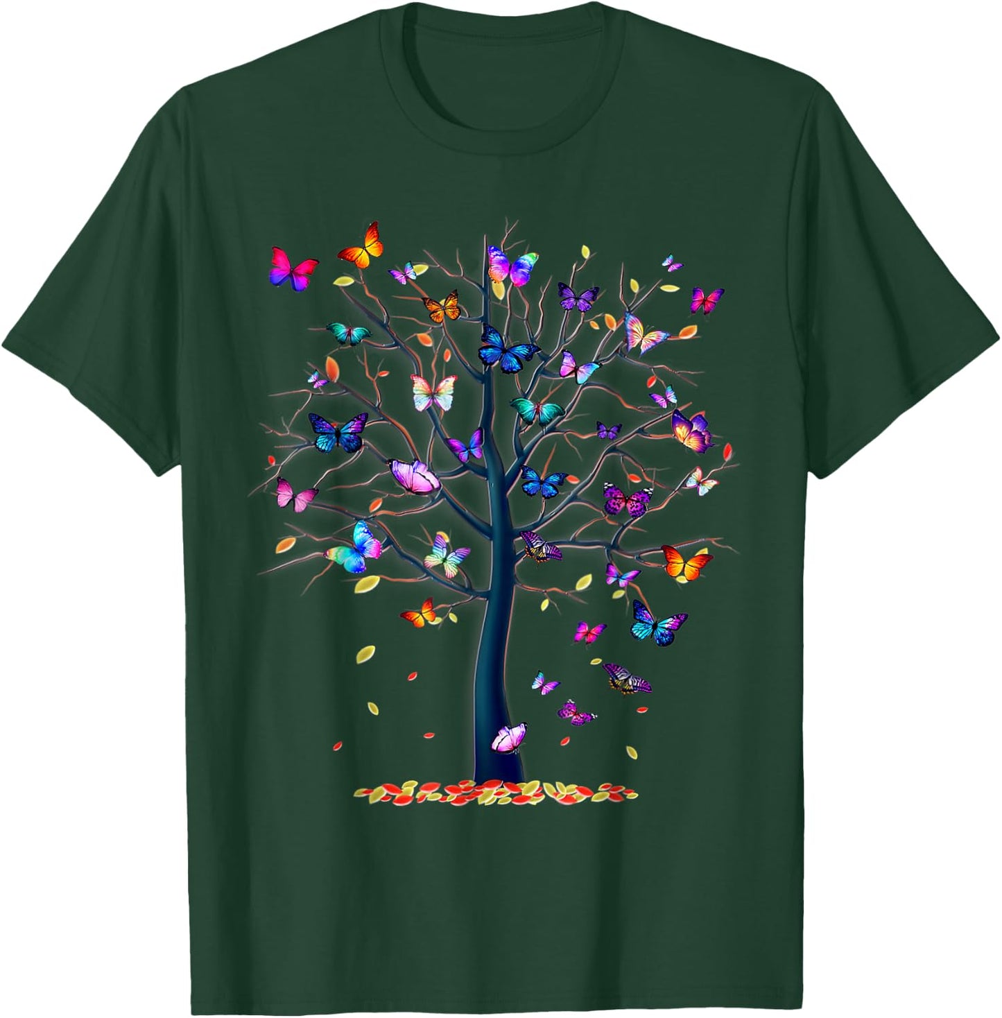 Butterfly Tree Beautiful T-Shirt - T-Shirt | Forest