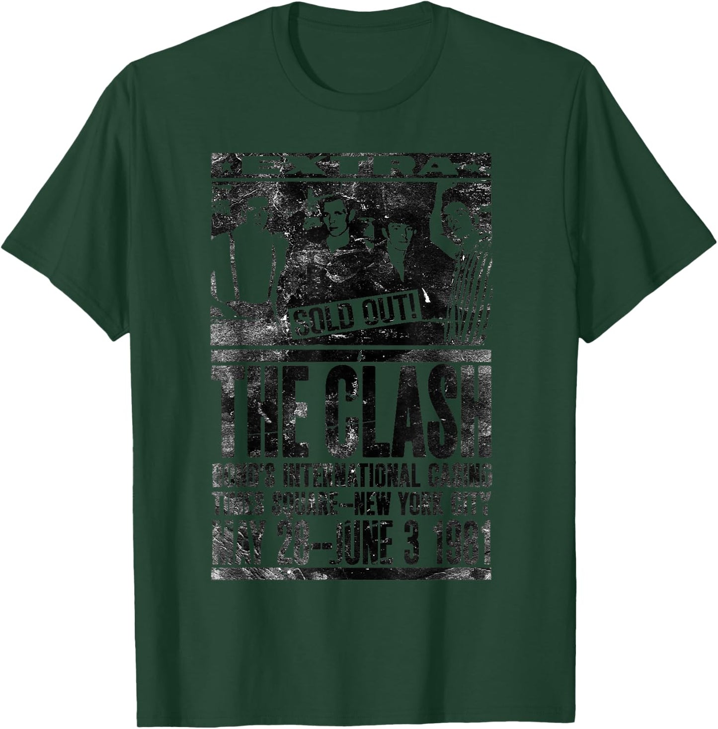 The Clash - Bonds Flyer Poster T-Shirt - T-Shirt | Forest