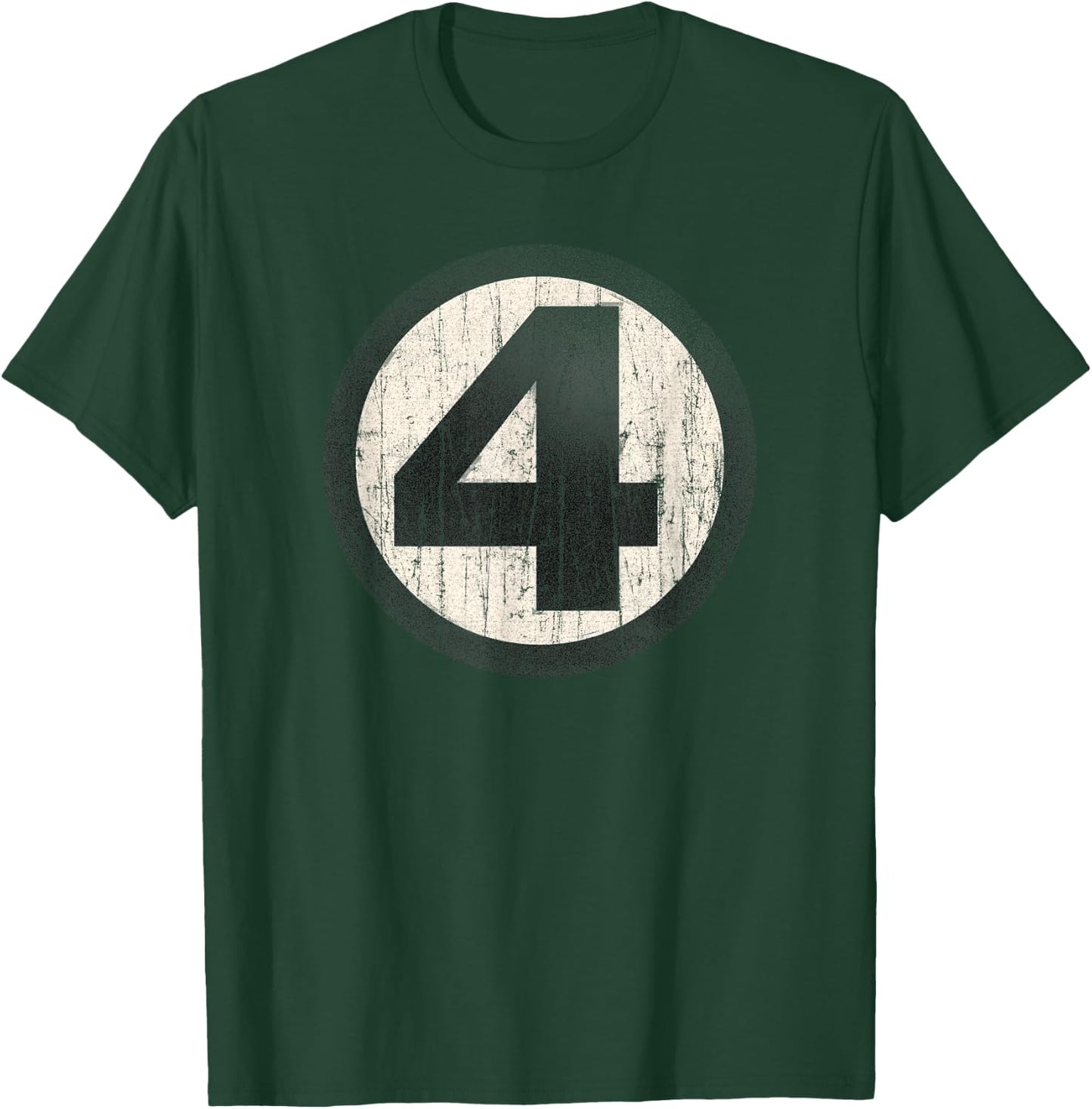 Marvel Fantastic Four Official Distressed Logo T-Shirt - T-Shirt | Forest