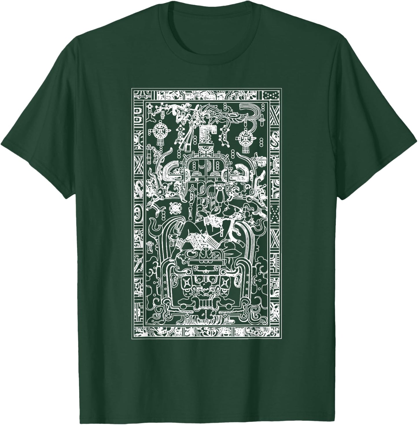 Palenque King Pakal Ancient Mayan Astronaut Time Traveler T-Shirt - T-Shirt | Forest