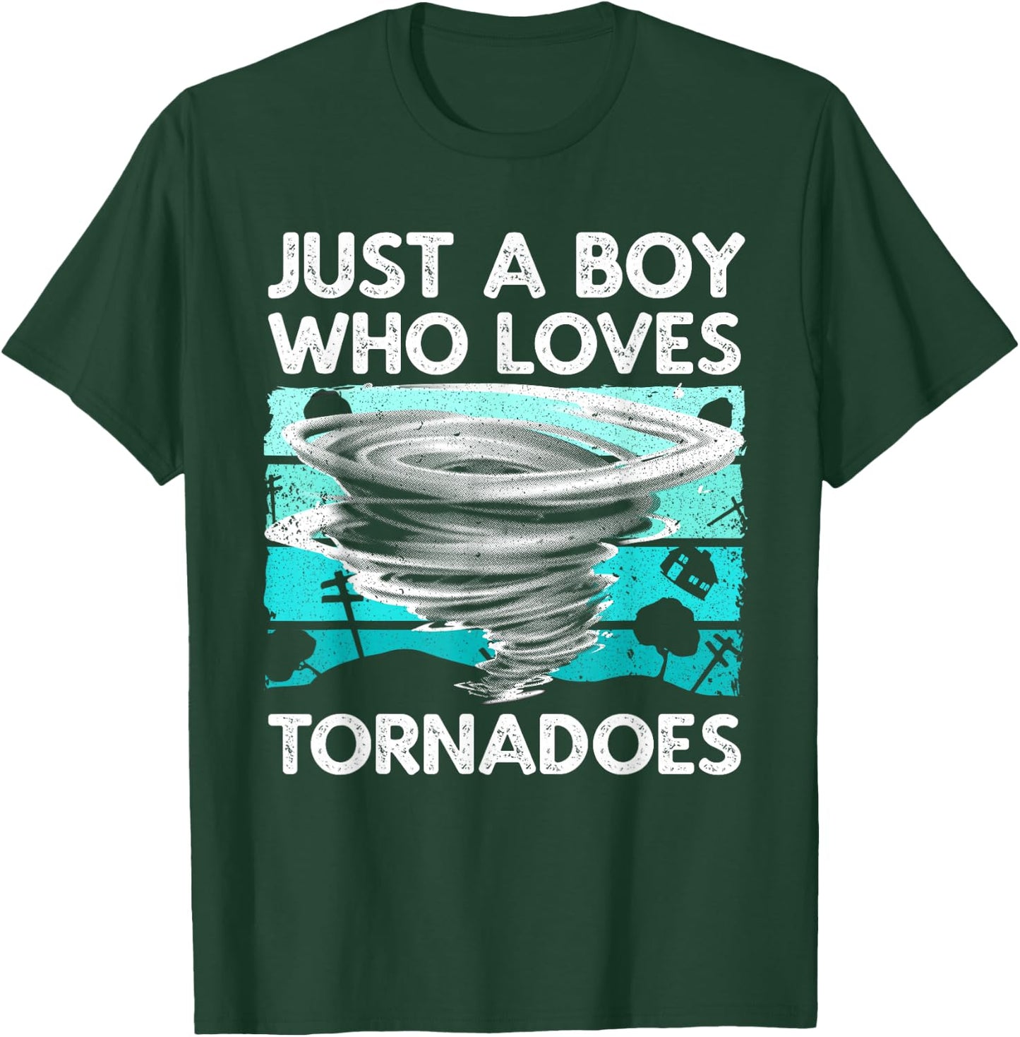 Funny Tornado Art Boys Weather Storm Tornado Chaser T-Shirt - T-Shirt | Forest