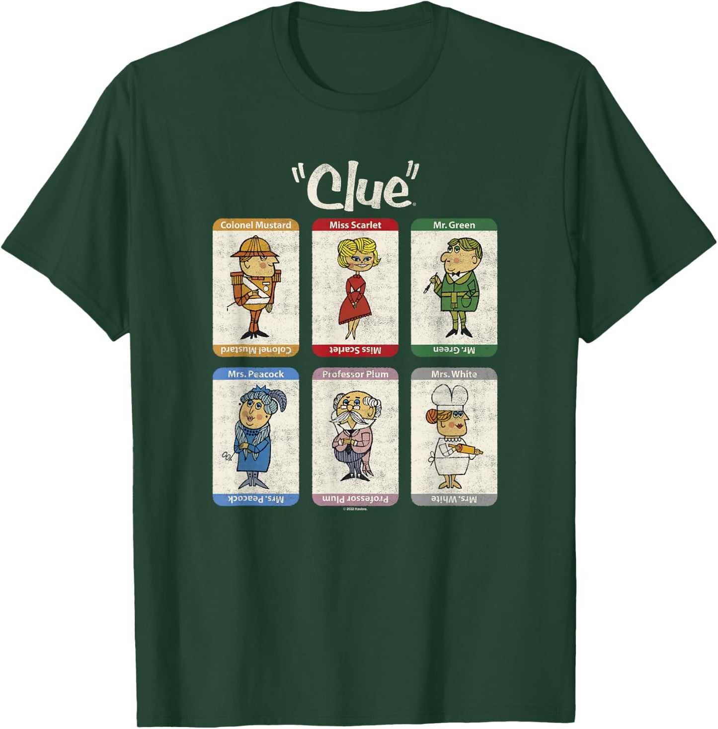 Clue Retro Character Box Up T-Shirt - T-Shirt | Forest