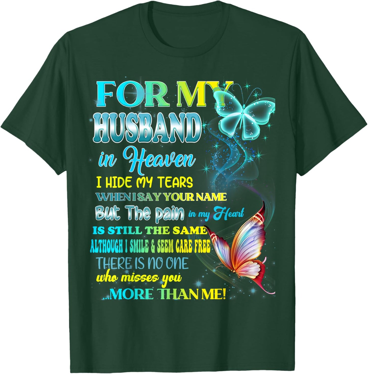 I'm Not A Widow I'm A Wife To A Husband With Wings Memories T-Shirt - T-Shirt | Forest
