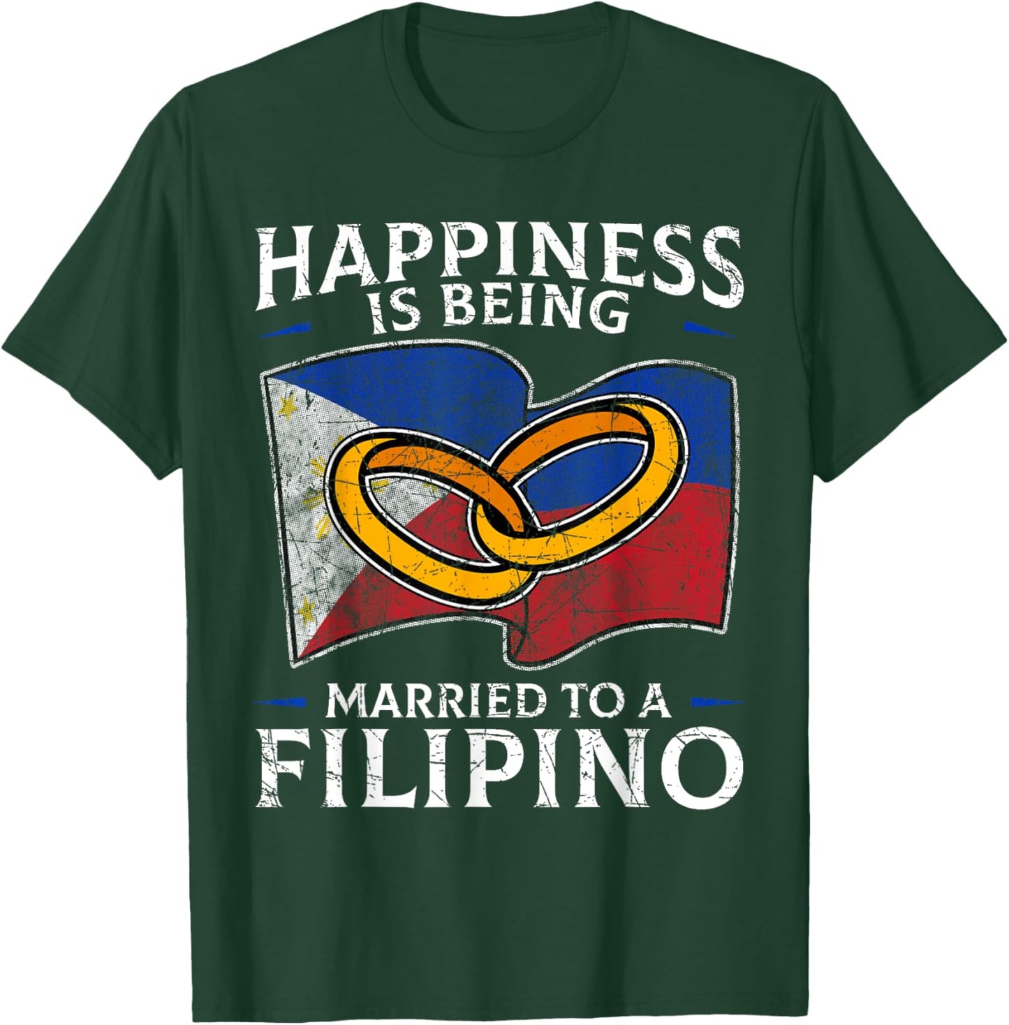 Philippine Marriage Filipino Heritage Culture Wedded Married T-Shirt - T-Shirt | Forest