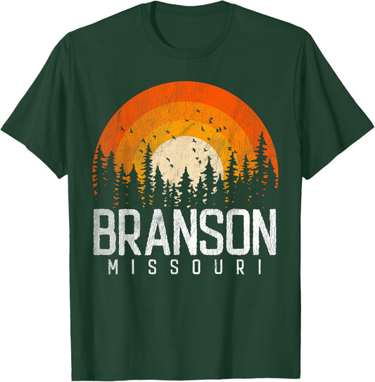 Branson Missouri MO Shirt Retro Vintage T-Shirt - T-Shirt | Forest