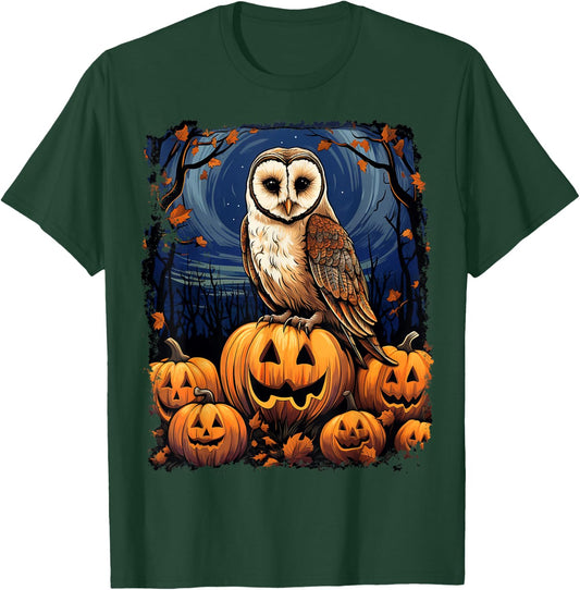 Pop Art Colorful Barn Owl Halloween T-Shirt - T-Shirt | Forest
