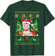 Christmas Girls Xmas Unicorn Deer Ugly Christmas Sweater T-Shirt - T-Shirt | Forest