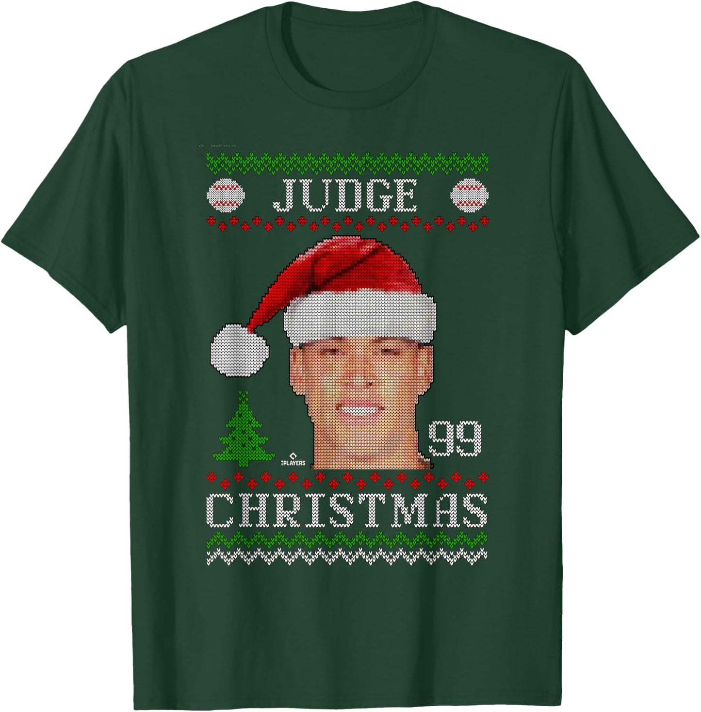 Aaron Judge New York Baseball Christmas Sweater MLBPA T-Shirt - T-Shirt | Forest