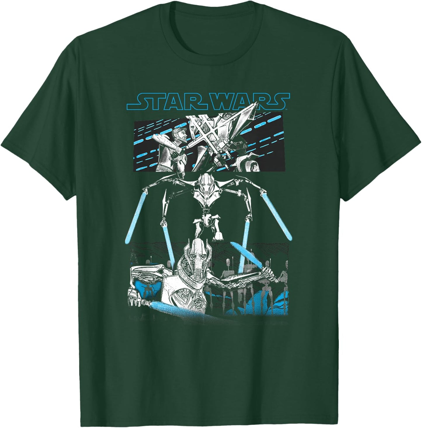 Star Wars General Grievous Lightsaber Panels T-Shirt - T-Shirt | Forest