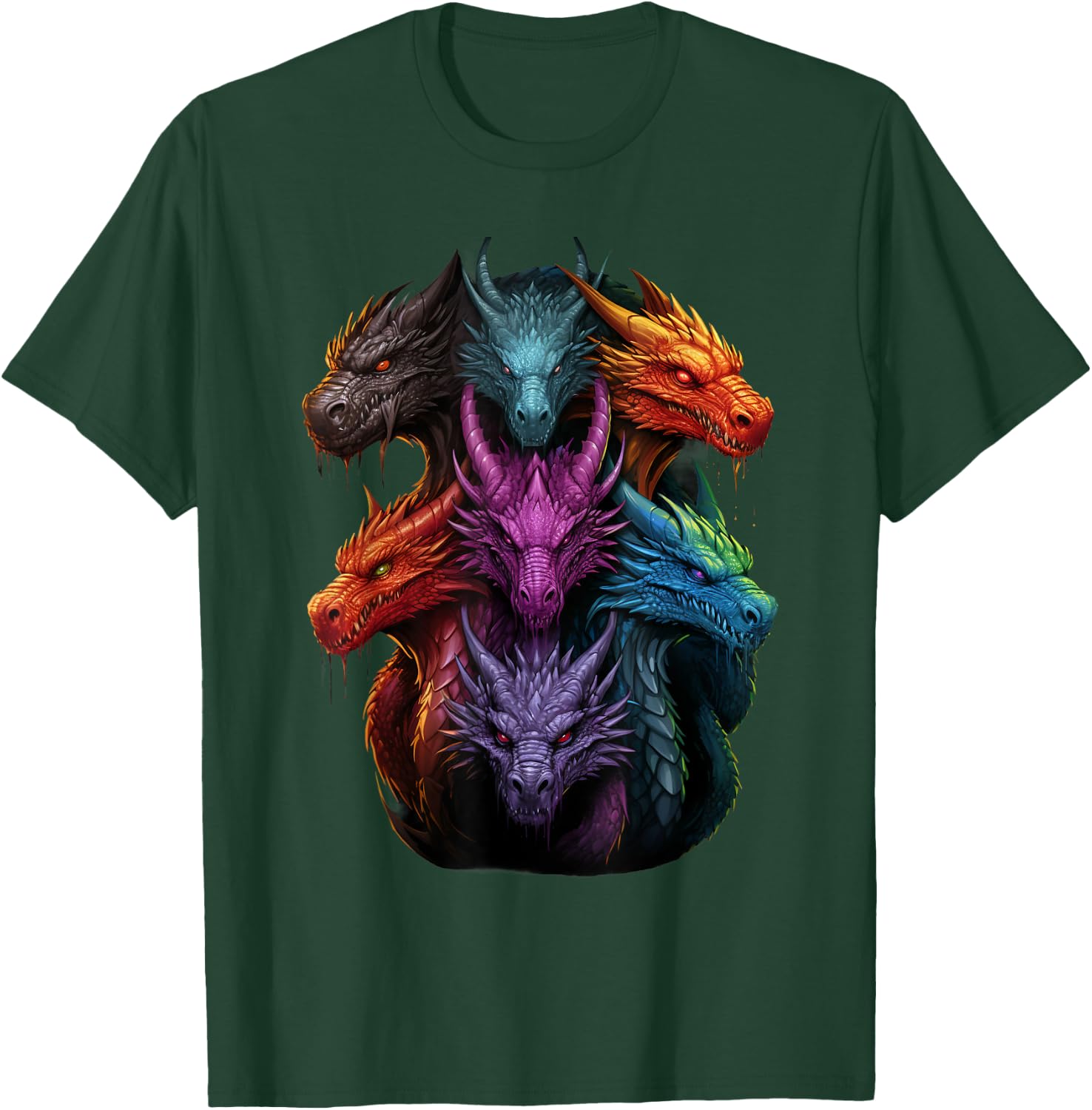 Dragon Lovers Dragon Types Women Men Girls Boys Dragons T-Shirt - T-Shirt | Forest