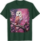 Pop Art Colorful Barn Owl Pink T-Shirt - T-Shirt | Forest