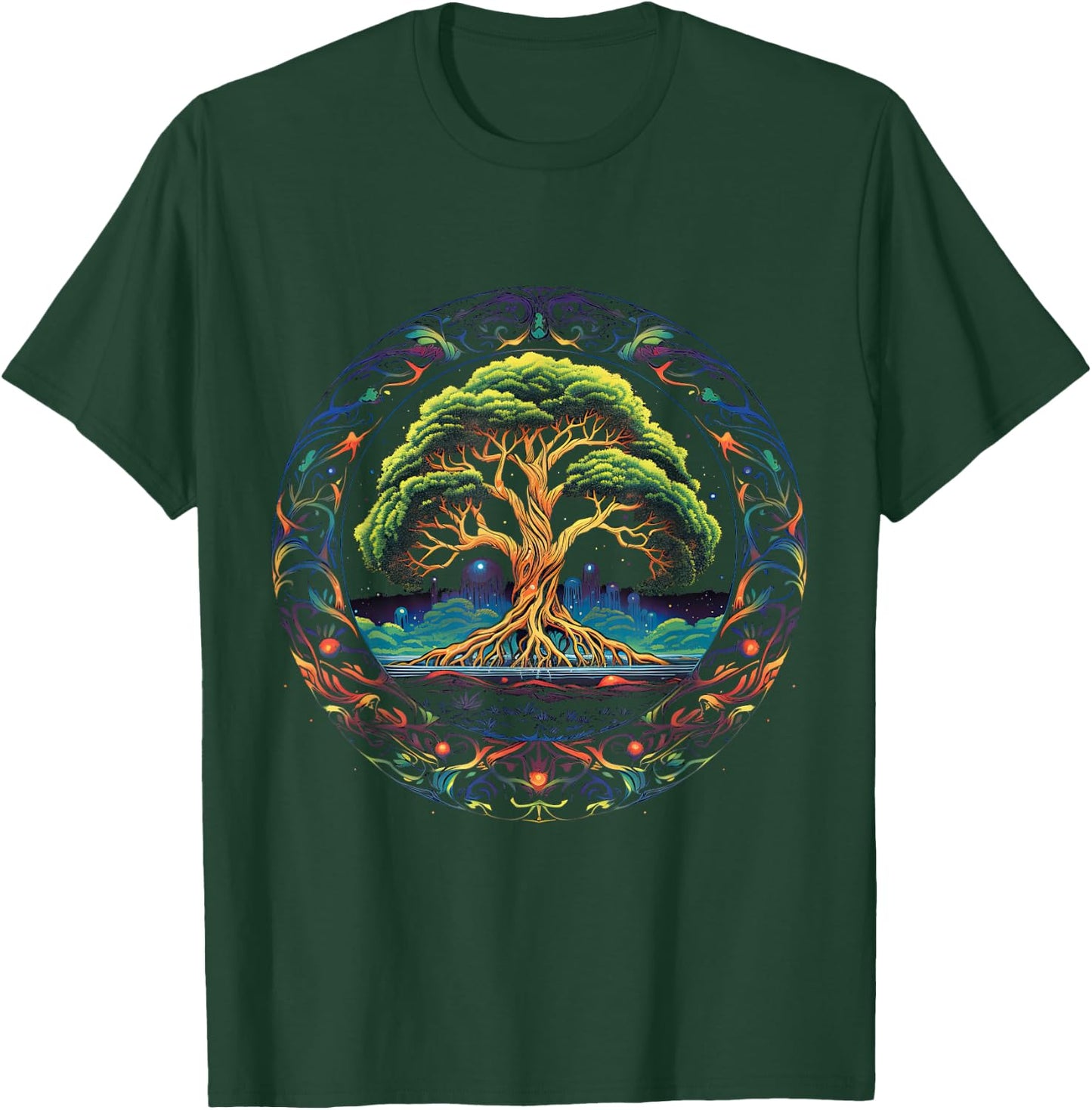 Tree of Life Viking Midgard Thor Walhalla T-Shirt - T-Shirt | Forest