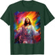 Jesus Christ Christian Space T-Shirt - T-Shirt | Forest