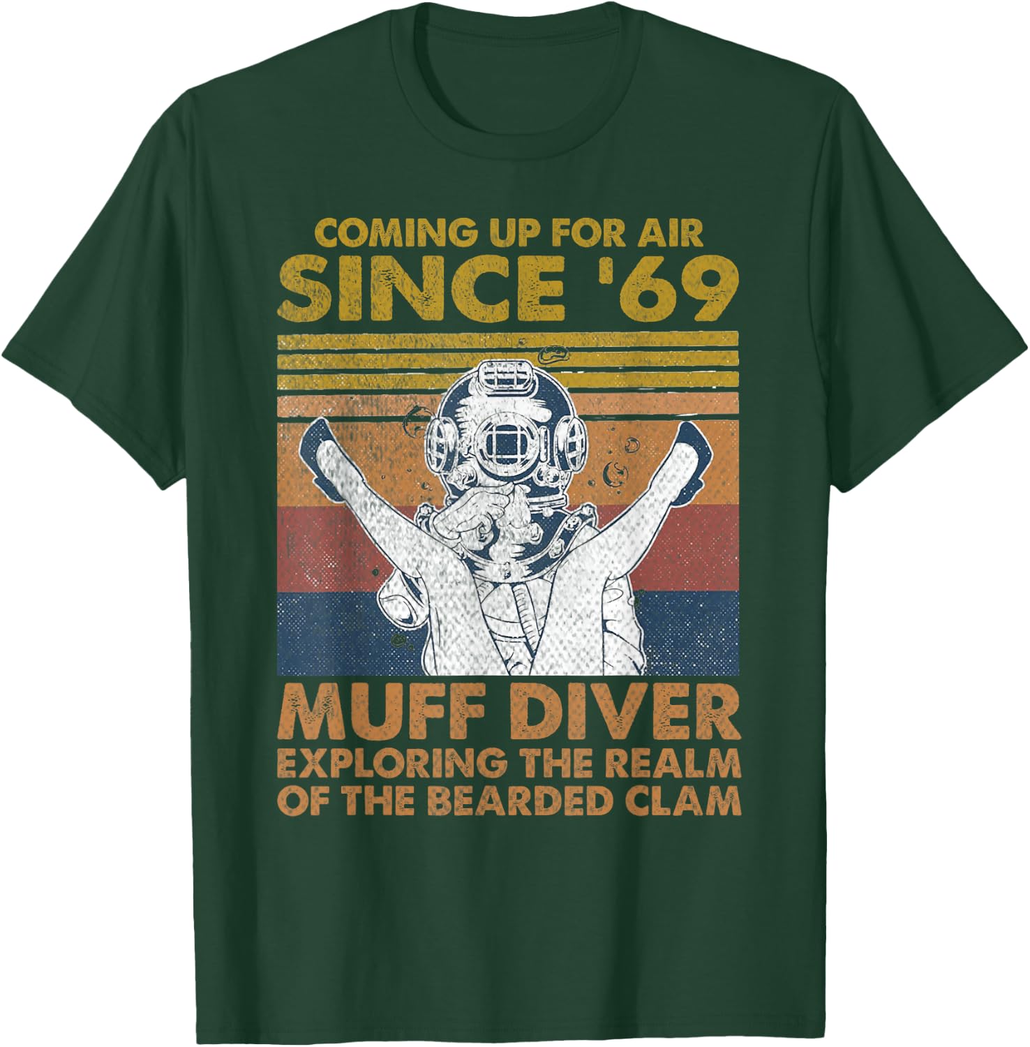 Muff Diving School Muff Diver Union Coming Up for Air T-Shirt - T-Shirt | Forest