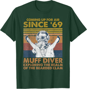 Muff Diving School Muff Diver Union Coming Up for Air T-Shirt - T-Shirt | Forest
