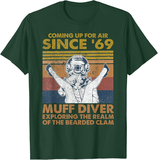 Muff Diving School Muff Diver Union Coming Up for Air T-Shirt - T-Shirt | Forest