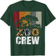 Retro Zoo Crew Safari Wildlife Family Zoo Day Trip Matching T-Shirt - T-Shirt | Forest