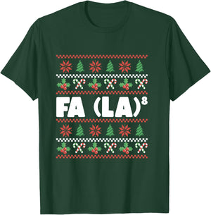Funny Math Santa Christmas FA (LA)8 For Math Teacher Xmas T-Shirt - T-Shirt | Forest