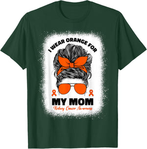 I Wear Orange For My Mom Kidney Cancer Awareness T-Shirt - T-Shirt | Forest