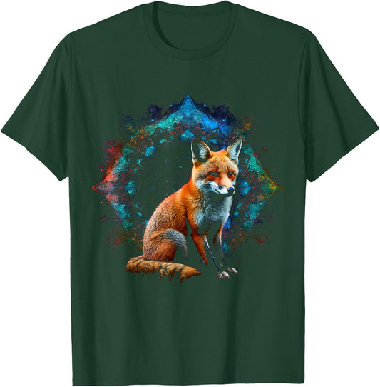 Fox - Art Animal Fox T-Shirt - T-Shirt | Forest
