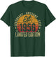 67th Birthday Vintage 67 Year Old Est 1956 Limited Edition T-Shirt - T-Shirt | Forest