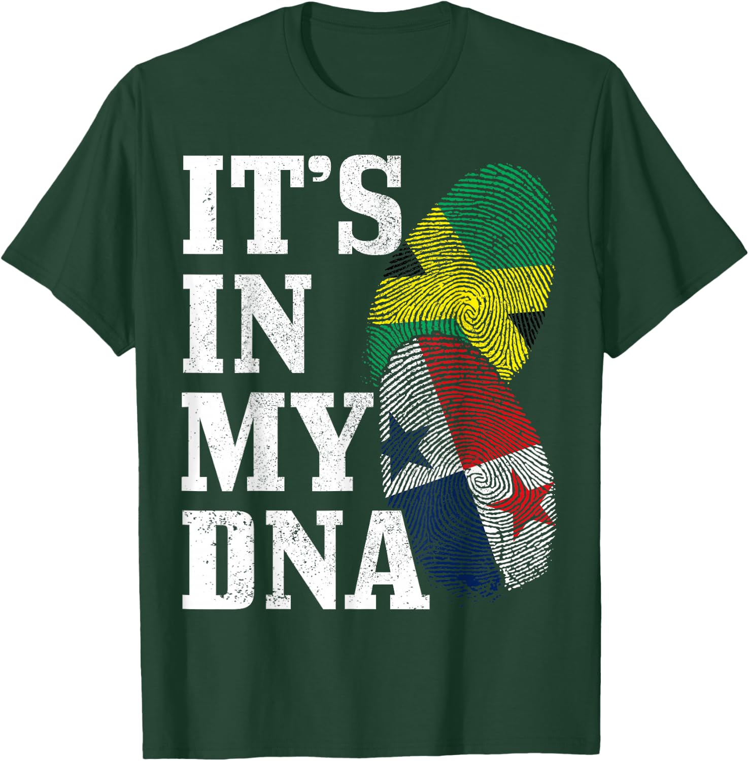 Jamaica & Panama It's in my DNA Jamaican T-Shirt - T-Shirt | Forest