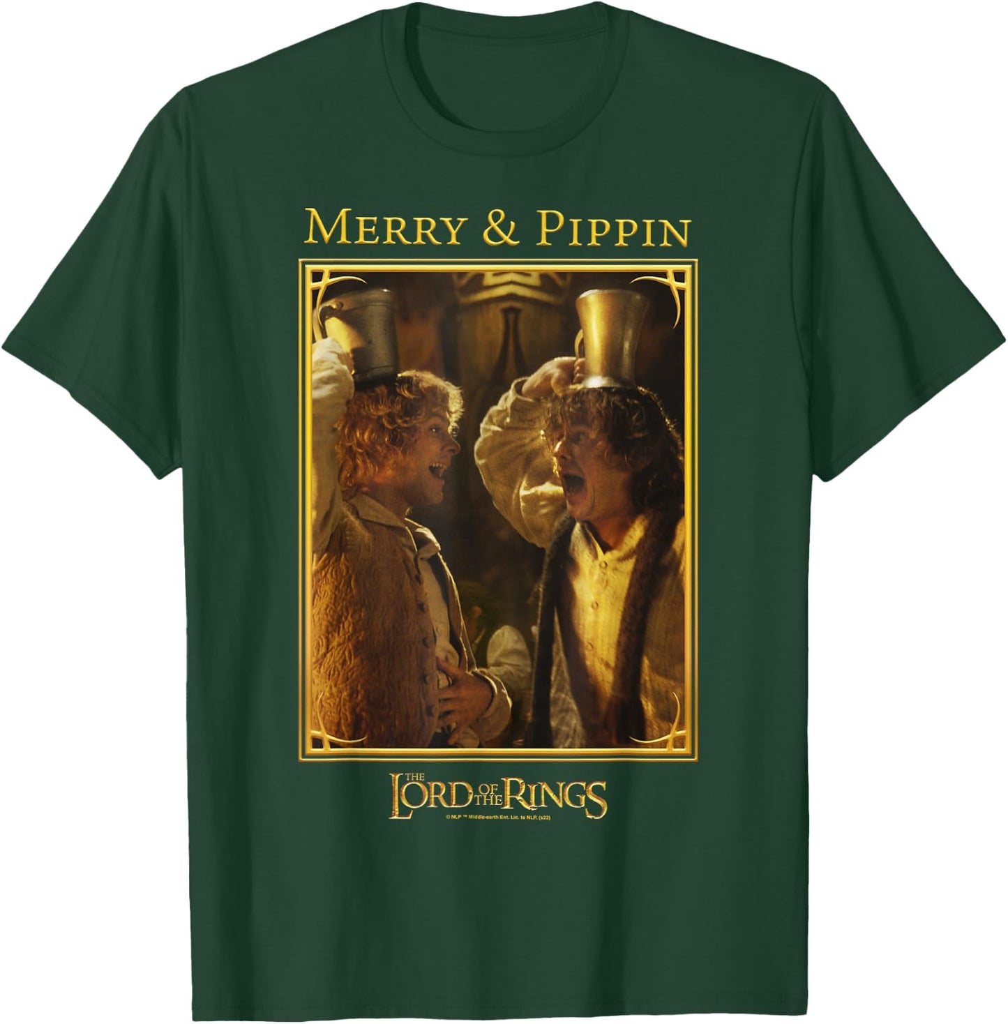 The Lord of The Rings Merry & Pippin Funny Memory Poster T-Shirt - T-Shirt | Forest